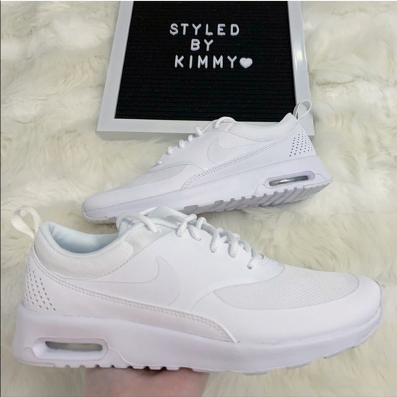 🌸 NIKE AIR MAX Thea Sneakers Shoes White New - Picture 2 of 7